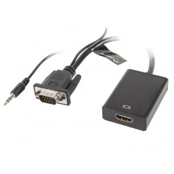 Adapter VGA(M) + Audio -> HDMI(Ż) 