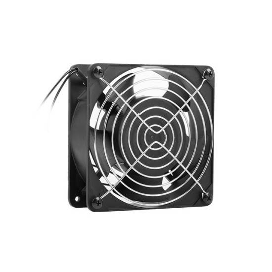 Wentylator do szaf 19 wiszących 230V 120x120x38mm czarny 