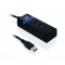 Hub USB 3.0 Czarny 4-porty IUH3FB (4x USB 3.0)
