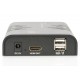 Przedłużacz/Extender KVM (HDMI+USB) do 120m po Cat.5e UTP lub IP, 1080p FHD 60Hz, audio (zestaw)