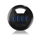 IB-HUB1403 HUB biurkowy 60mm 