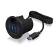 IB-HUB1403 HUB biurkowy 60mm 