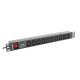 Listwa zasilająca Rack PDU 1U 10x IEC C13 2m 10A czarna
