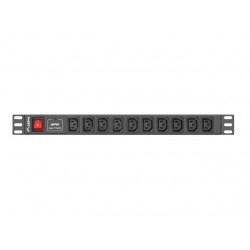 Listwa zasilająca Rack PDU 1U 10x IEC C13 2m 10A czarna