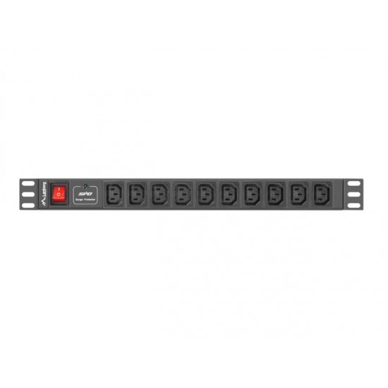 Listwa zasilająca Rack PDU 1U 10x IEC C13 2m 10A czarna