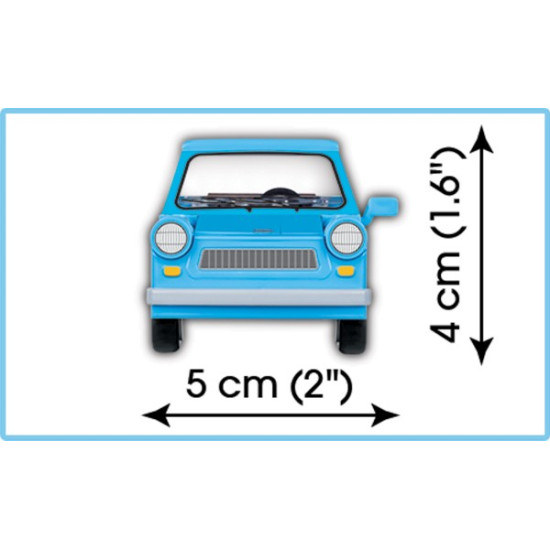 Klocki 72 elementów Trabant 601