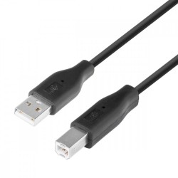 Kabel USB AM-BM 1.8 czarny  Kabel USB AM-BM 1.8 czarny