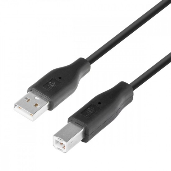 Kabel USB AM-BM 1.8 czarny 