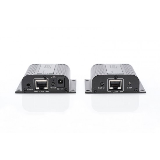 Przedłużacz/Extender HDMI do 50m po skrętce Cat.6/7 UTP, 1080p 60Hz FHD, HDCP 1.2, IR, audio(zestaw)