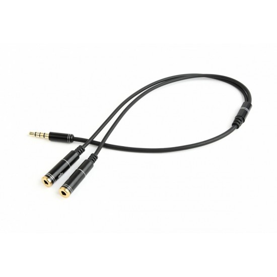 Adapter audio mikrofon 3.5mm minijack, 4PIN, 0.2m 