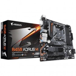 Płyta główna B450 AORUS M AM4 B450 4DDR4 DVI/HDMI M.2 uATX