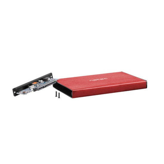 Kieszeń zewnętrzna HDD/SSD Sata Rhino Go 2,5 USB 3.0 czerwona