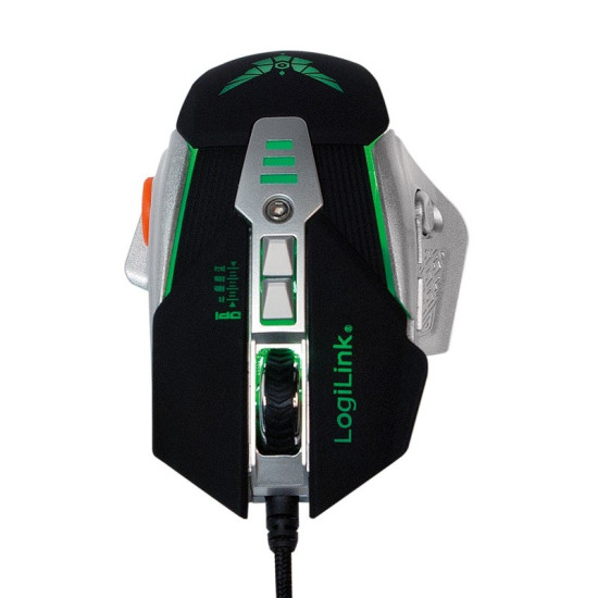 Mysz optyczna dla graczy 2400dpi odważniki LED