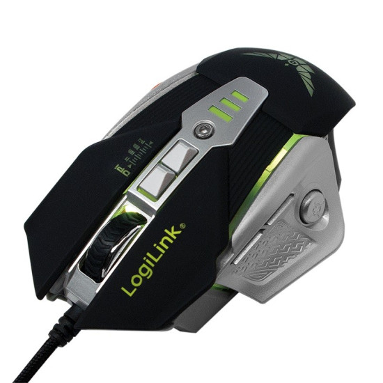 Mysz optyczna dla graczy 2400dpi odważniki LED