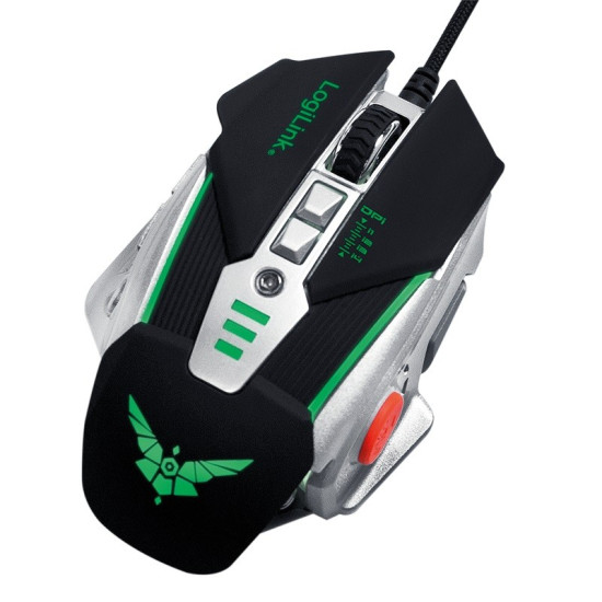 Mysz optyczna dla graczy 2400dpi odważniki LED