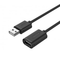 Kabel przedłużacz USB 2.0 AM-AF, 1m, Y-C428GBK 