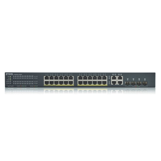 Przełącznik GS1920-24HPv2 28Port 24xGb and 4xGb 375W PoE NebulaFlex Cloud 