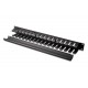 Organizator kablowy 19 cali 1U dukt W/40xG/70 czarny (RAL 9005)