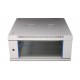 Szafka wisząca rack 4U 600x450 szara szklane drzwi Szafka wisząca rack 4U 600x450 szara szklane drzwi