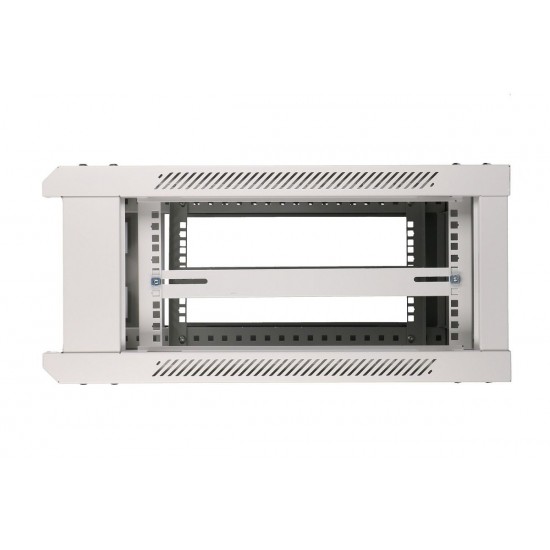 Szafka wisząca rack 4U 600x450 szara szklane drzwi Szafka wisząca rack 4U 600x450 szara szklane drzwi