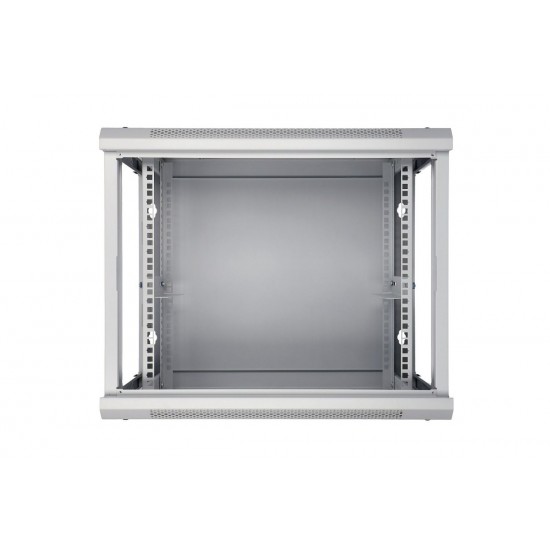 Szafka wisząca rack 9U 600x600 szara szklane drzwi Szafka wisząca rack 9U 600x600 szara szklane drzwi