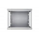 Szafka wisząca rack 9U 600x600 szara szklane drzwi Szafka wisząca rack 9U 600x600 szara szklane drzwi