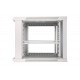 Szafka wisząca rack 9U 600x600 szara szklane drzwi Szafka wisząca rack 9U 600x600 szara szklane drzwi