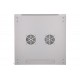 Szafka wisząca rack 9U 600x600 szara szklane drzwi Szafka wisząca rack 9U 600x600 szara szklane drzwi