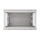 Szafka wisząca rack 6U 600x600 szara szklane drzwi Szafka wisząca rack 6U 600x600 szara szklane drzwi