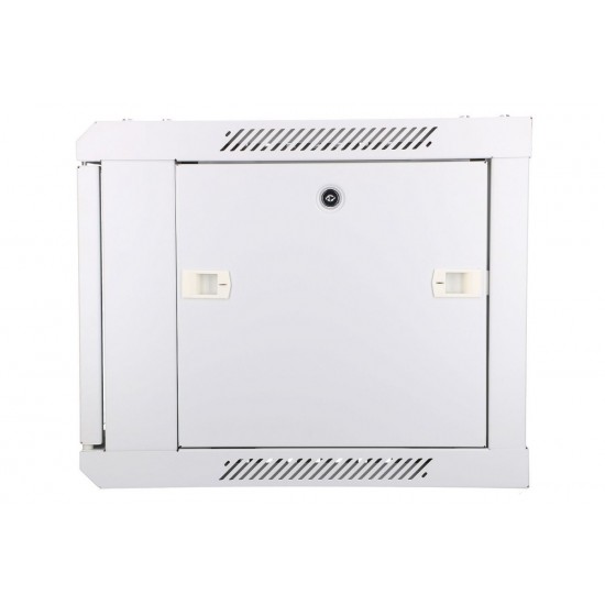 Szafka wisząca rack 6U 600x600 szara szklane drzwi Szafka wisząca rack 6U 600x600 szara szklane drzwi