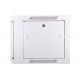 Szafka wisząca rack 6U 600x600 szara szklane drzwi Szafka wisząca rack 6U 600x600 szara szklane drzwi