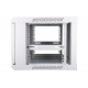 Szafka wisząca rack 6U 600x600 szara szklane drzwi Szafka wisząca rack 6U 600x600 szara szklane drzwi