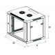 Szafka wisząca rack 6U 600x600 szara szklane drzwi Szafka wisząca rack 6U 600x600 szara szklane drzwi