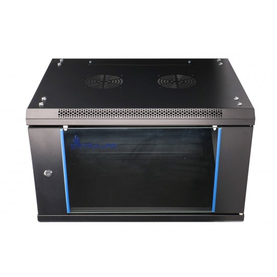 Szafka wisząca rack 6U 600x600 czarna dwusekcyjna Szafka wisząca rack 6U 600x600 czarna dwusekcyjna