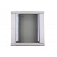 Szafka wisząca rack 12U 600x450 szara szklane drzwi Szafka wisząca rack 12U 600x450 szara szklane drzwi