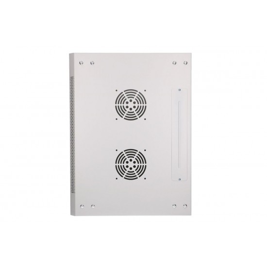 Szafka wisząca rack 12U 600x450 szara szklane drzwi Szafka wisząca rack 12U 600x450 szara szklane drzwi