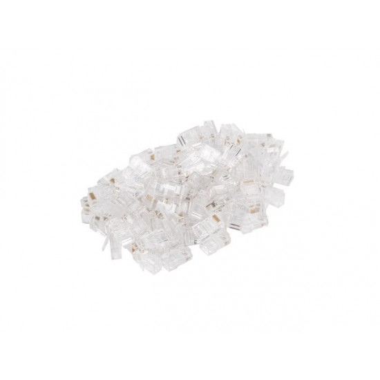 Wtyk sieciowy RJ45 8P8C kat.5E UTP (100szt) do linki i do drutu 