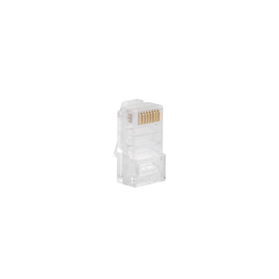 Wtyk sieciowy RJ45 8P8C kat.5E UTP (100szt) do linki i do drutu 