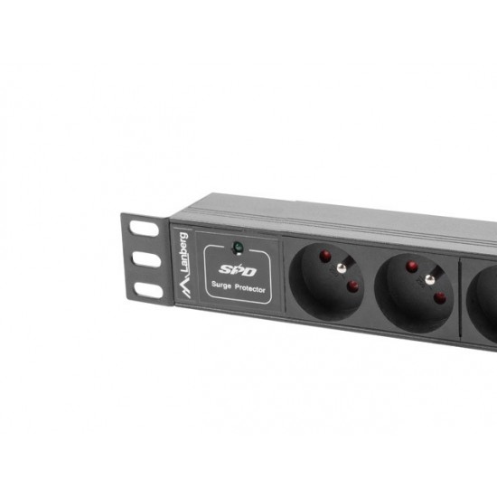 Listwa zasilająca Rack PDU 10 1U 3x PL 2m 16A czarna 
