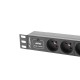 Listwa zasilająca Rack PDU 10 1U 3x PL 2m 16A czarna 