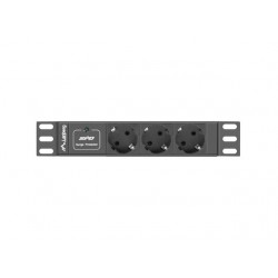 Listwa zasilająca Rack PDU 10 1U 3x Schuko 2m 10A czarna C14 