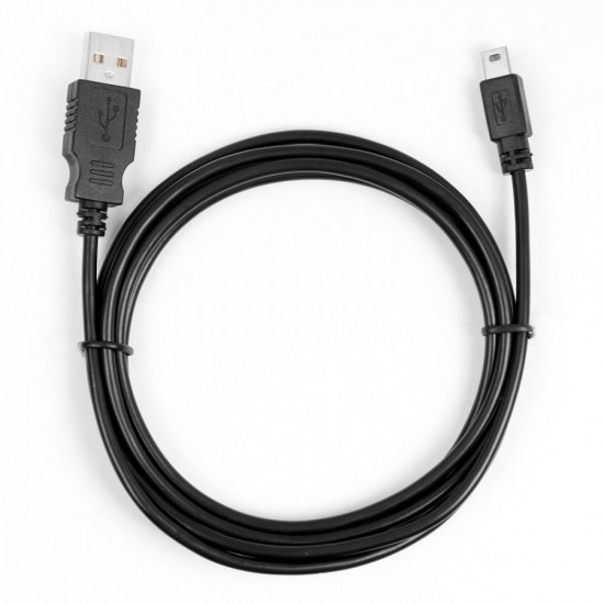 Kabel USB - Mini USB 1.8m. czarny