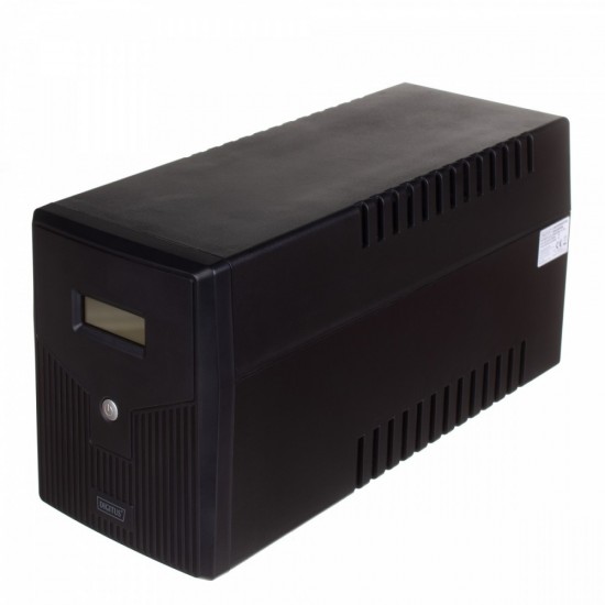 Zasilacz awaryjny UPS Line-Ineractive LCD, 2000VA/1200W, 2x12V/9Ah, AVR, 4xSCHUKO, USB, RS232, RJ45