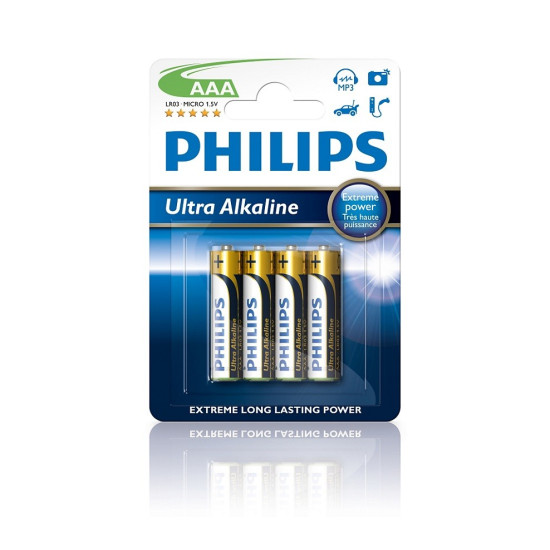 Baterie Ultra Alkaline AAA 4szt. blister