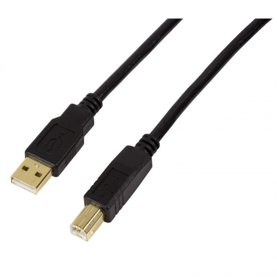 Kabel aktywny USB 2.0 AM/BM 10m czarny 