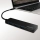 Hub USB-C 3.1 4-porty ultra slim, czarny 