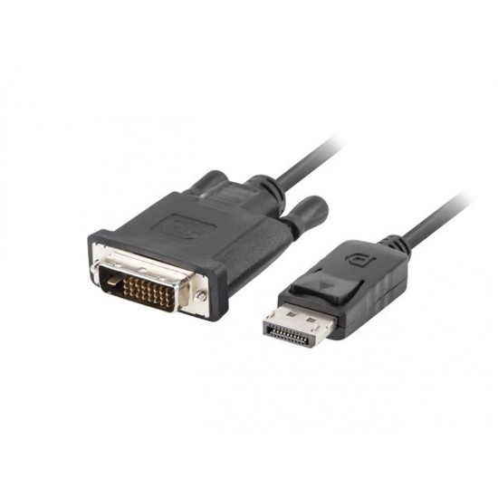 Kabel DisplayPort - DVI-D(24+1) M/M 1m czarny 