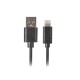 Kabel Lightning - USB-A M/M 1.8m czarny 