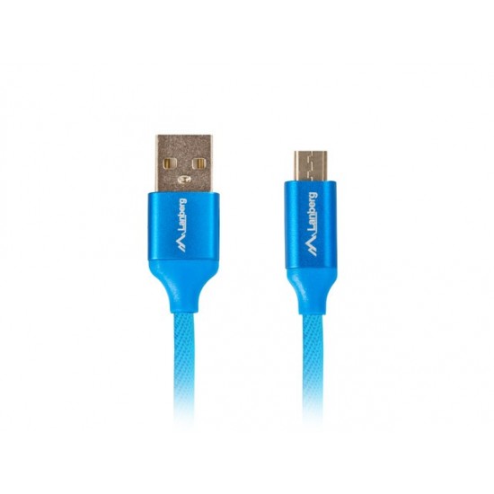 Kabel Premium USB micro BM - AM 2.0 1.8m niebieski QC 3.0 