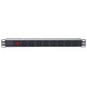 Listwa zasilająca rack 19 1U 110V-250V/10A 8 gniazd C13 kabel 2m 
